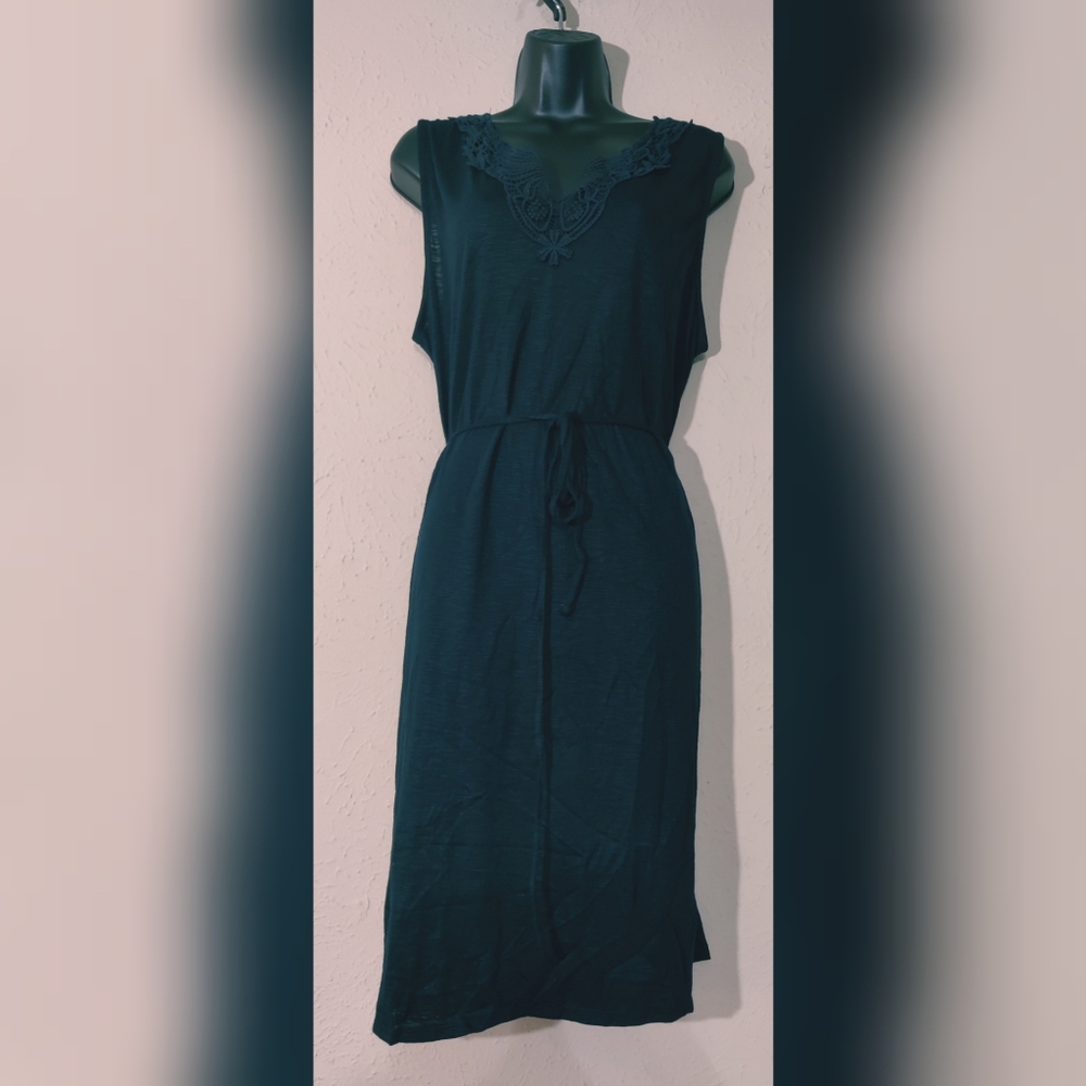 NWT joe fresh Lacey neckline Navy dress XL